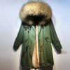 long parka winter overcoat for women natural fur lined coat