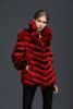 natural red chinchilla fur coat ladies pretty wear